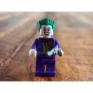 LEGO Minifigure Joker 6863 With Green Hair & Purple Suit Holding Pistol